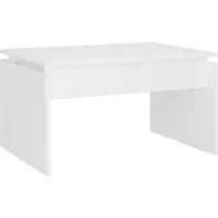 vidaXL Soffbord vit 68x50x38 cm konstruerat trä
