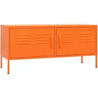 vidaXL Tv-bänk orange 105x35x50 cm stål