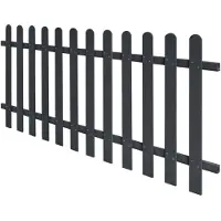 vidaXL Staket WPC 200x80 cm