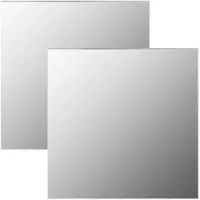 vidaXL Väggspeglar 2 st 50x50 cm fyrkantig glas