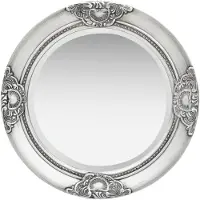 vidaXL Barock väggspegel 50 cm silver
