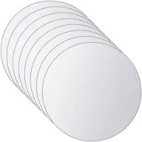 vidaXL Spegelplattor 16 st runt glas
