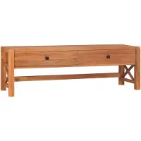 vidaXL Tv-bänk 140x40x45 cm teak