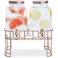 Cosy & Trendy Juicedispenser Set Med Fot 2x3,5l Glas