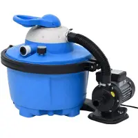 vidaXL Sandfilterpump blå och svart 385x620x432 mm 200 W 25 L
