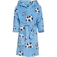 Playshoes Fleece badrock fotboll blå