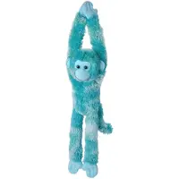 Wild republic Hängande Monkey 51 cm Vibe Blue