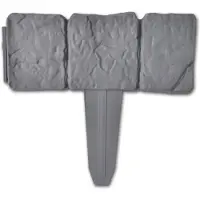 vidaXL Rabattkant plast stendesign 41 st 10 m
