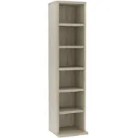 vidaXL CD-hylla sonoma-ek 21x20x88 cm konstruerat trä