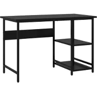vidaXL Datorbord svart 105x50x72 cm MDF och metall