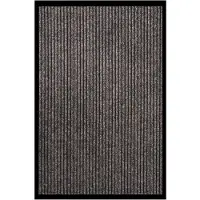 vidaXL Dörrmatta beigerandig 80x120 cm