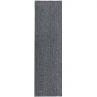 vidaXL Gångmatta 100x400 cm grå