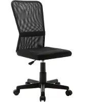 vidaXL Kontorsstol svart 44x52x100 cm nättyg