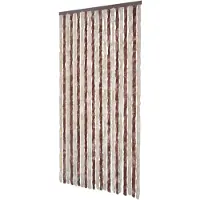 vidaXL Insektsgardin, Beige och Ljusbrun, 100x220 cm, Chenille