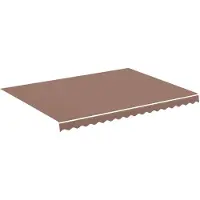 vidaXL Markisväv brun 4x3 m