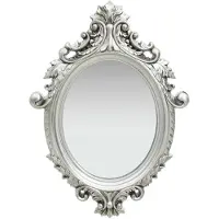 vidaXL Väggspegel slottsstil 56x76 cm silver