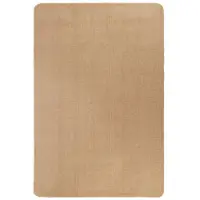 vidaXL Jutematta med latexundersida 160x230 cm naturlig