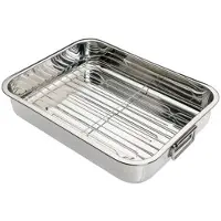Kitchencraft Rostfritt Stål Stekpanna 38x27.5 Cm