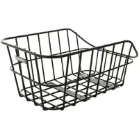Basil Cento Alu Bicycle Basket Rear Matt Black Bicycle basket