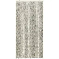 vidaXL Insektsdraperi ljusgrå och mörkgrå 100x220 cm chenille