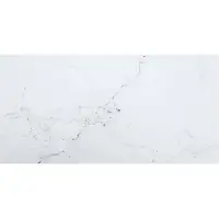 vidaXL Bordsskiva vit 100x50 cm 6 mm härdat glas med marmortextur