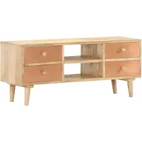 vidaXL TV-bänk 110x30x45 cm massivt mangoträ