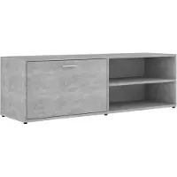vidaXL Tv-bänk betonggrå 120x34x37 cm konstruerat trä