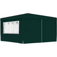 vidaXL Professionellt partytält med väggar 4x4 m grön 90 g/m²