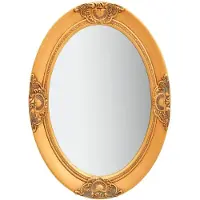 vidaXL Väggspegel barockstil 50x70 cm guld