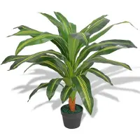 Super Merchant Vidaxl Konstgjord Dracena Med Kruka, 90 Cm, Grön