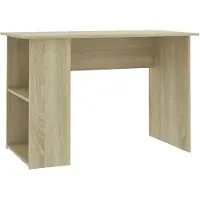 vidaXL Skrivbord sonoma-ek 110x60x73 cm konstruerat trä