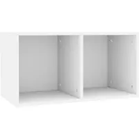 vidaXL Vinylhylla vit 71x34x36 cm konstruerat trä