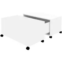 vidaXL Soffbord, Vitt, 75X75X38 Cm, Material Träbaserat