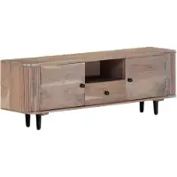 vidaXL TV-bänk 118x30x40 cm massivt akaciaträ