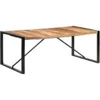 vidaXL Matbord 200x100x75 cm massivt trä