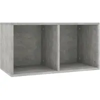 vidaXL Vinylhylla betonggrå 71x34x36 cm konstruerat trä