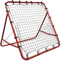 vidaXL Justerbart fotbollsmål Kickback Rebounder 100 x 100 cm