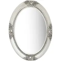vidaXL Barock väggspegel 50x70 cm silver