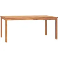 vidaXL Trädgårdsbord 180x90x77 cm massiv teak