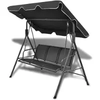 vidaXL Hammock med tak svart