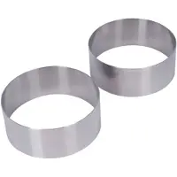 Kitchencraft Rostfritt Stål Kokringar 9x3.5 Cm 2 Enheter