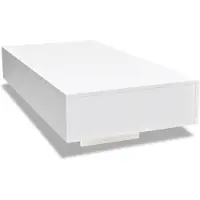 vidaXL Vardagsrumsbord, Högblankt, Vitt