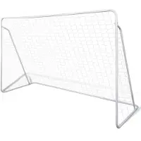 vidaXL Fotbollsmål i stål med nät 240 x 90 x 150 cm