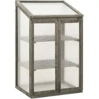 vidaXL Växthus 60x45x100 cm Gran Trä 314849