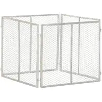 vidaXL Kompost 85x85x70 cm galvaniserat järn