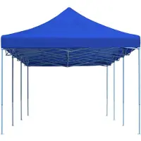 vidaXL Pop-Up hopfällbart partytält blå 3x9 m