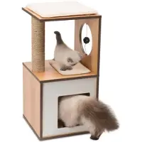 Vesper klösmöbel Vesper V-Box, valnöt, S, 37 x 37 x 72,5 cm