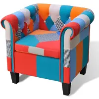 vidaXL Fåtölj Patchwork