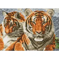 Diamond Dotz fästharts diamant diamanttavla/tapet tiger 59,5x45 cm DQ10003