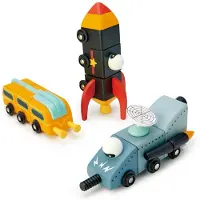 Tender Leaf Toys Träleksaker - Rymdbilar - Expedition till Mars - - One Size - Bil